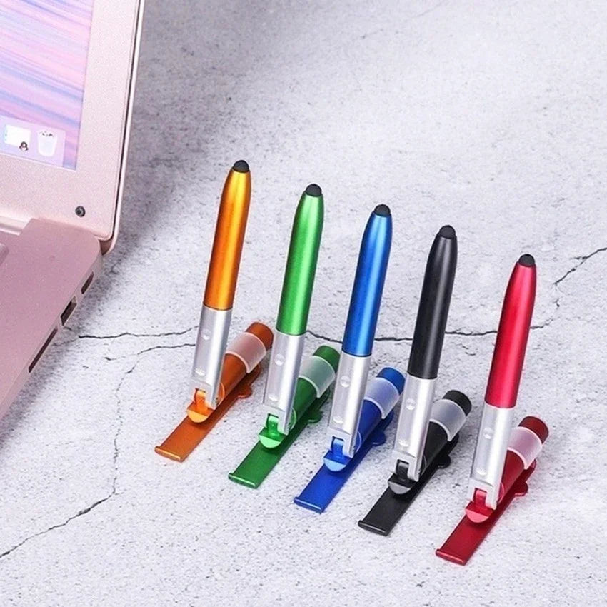 Multifunctional Ballpoint Pen with LED Light & Phone Holder