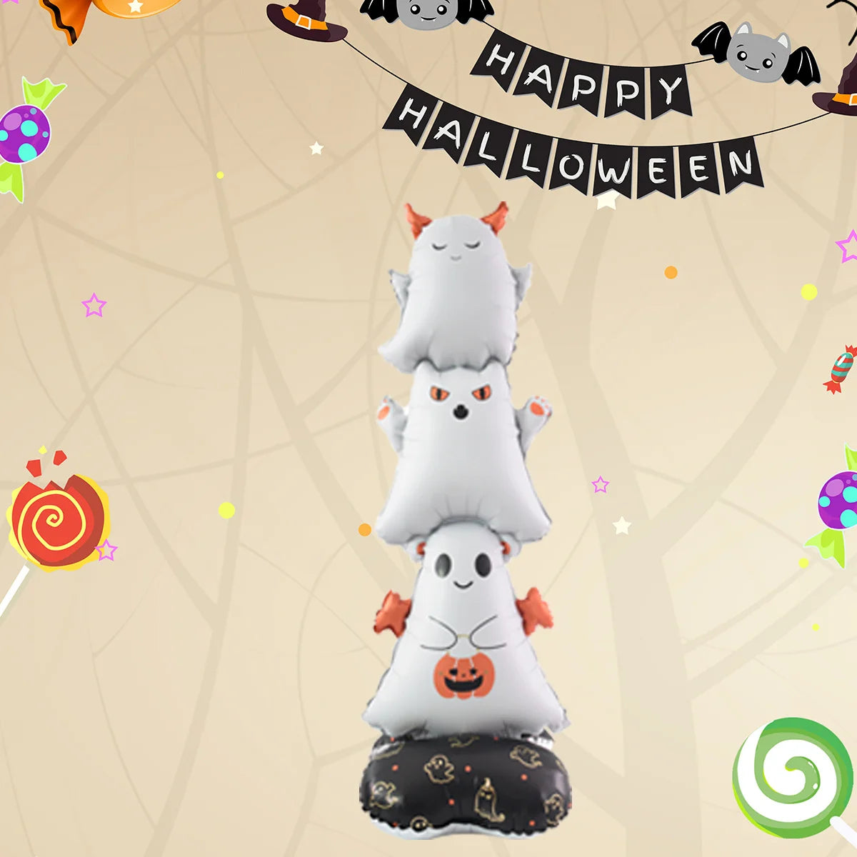 Giant Halloween Balloon – Ghost Skull Pumpkin Party Decoration