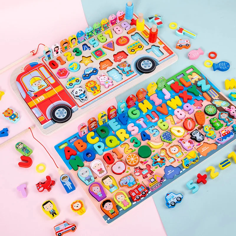 Montessori Busy Board Wooden Educational Activity Toy for Kids