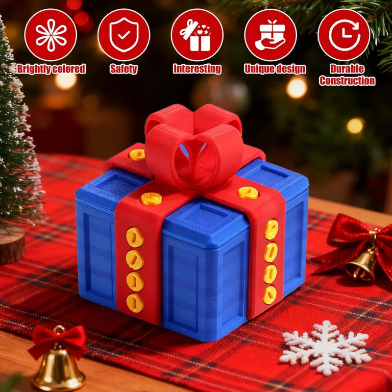 Screw Puzzle Gift Box, 3.15 Inch Money Puzzle Box for Holidays