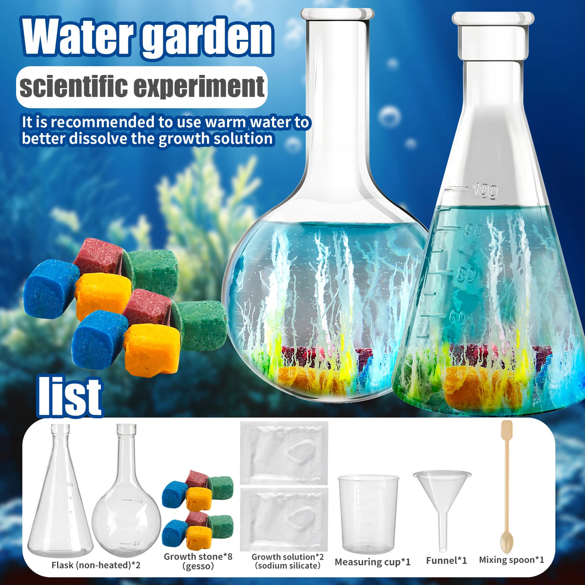 Water Growth Science Toy – DIY Growing Stones Experiment for Kids