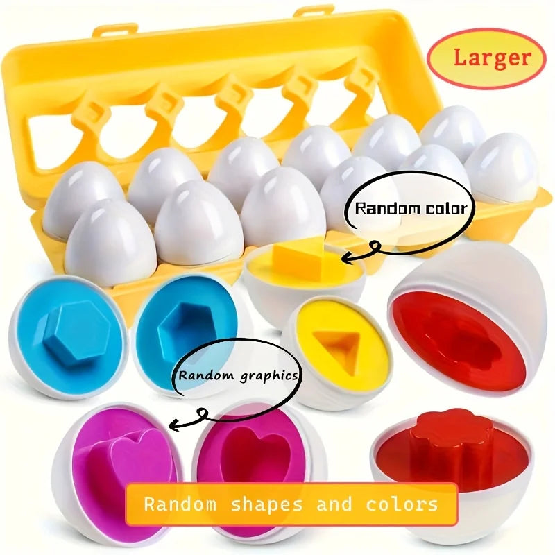 Color and Shape Matching Toy with Storage Box for Toddlers