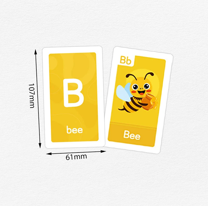 Montessori Flash Cards – 58-Piece Alphabet, Number & Shape Learning Set