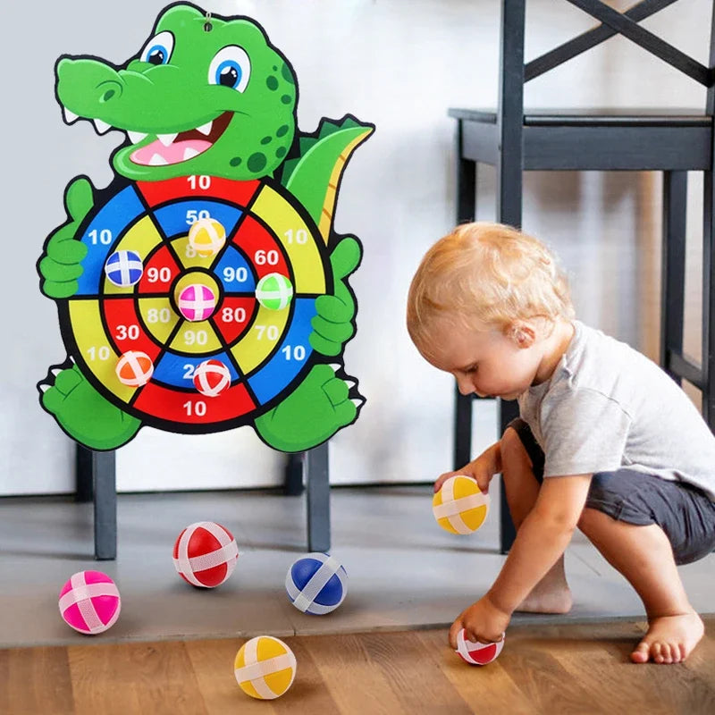 Sticky Ball Dart Board – Indoor Target Throwing Game for Kids