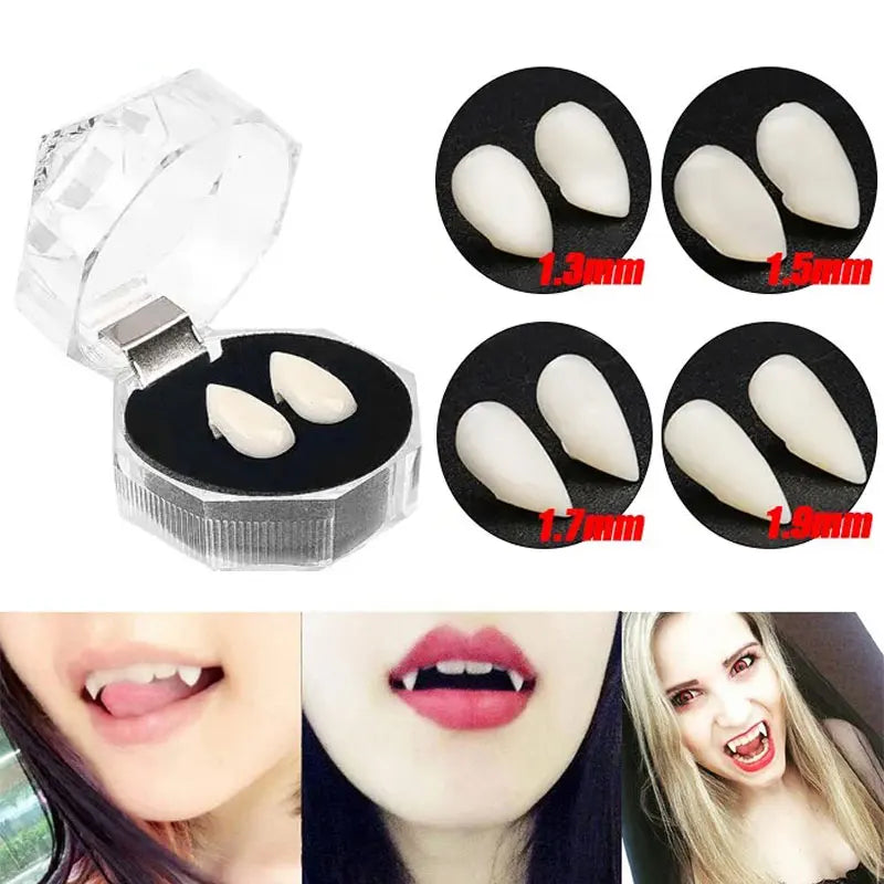 Vampire Fangs – Halloween False Teeth Costume Accessory Set