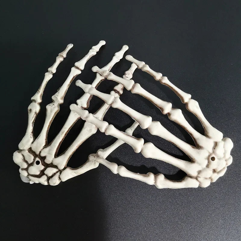 Halloween Skeleton Hands, Realistic Plastic Hand Props for Decor