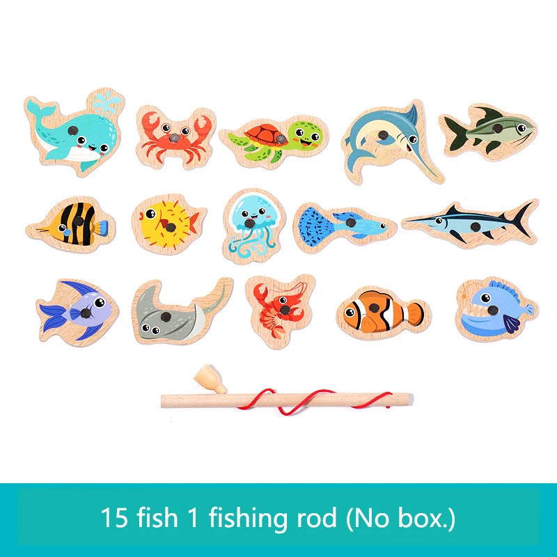 Wooden Magnetic Fishing Toy