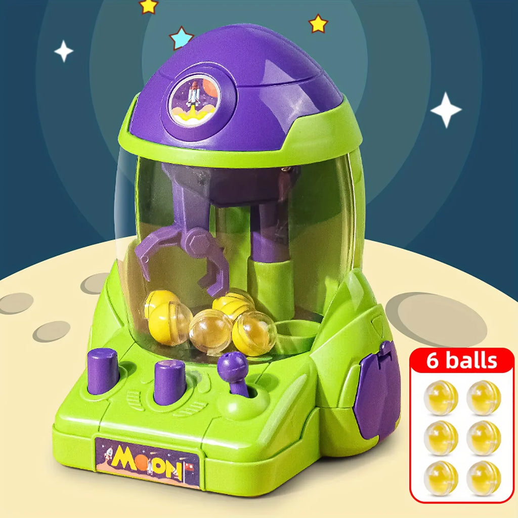 Mini Claw Machine Toy – Space Rocket Ball Grabber Game