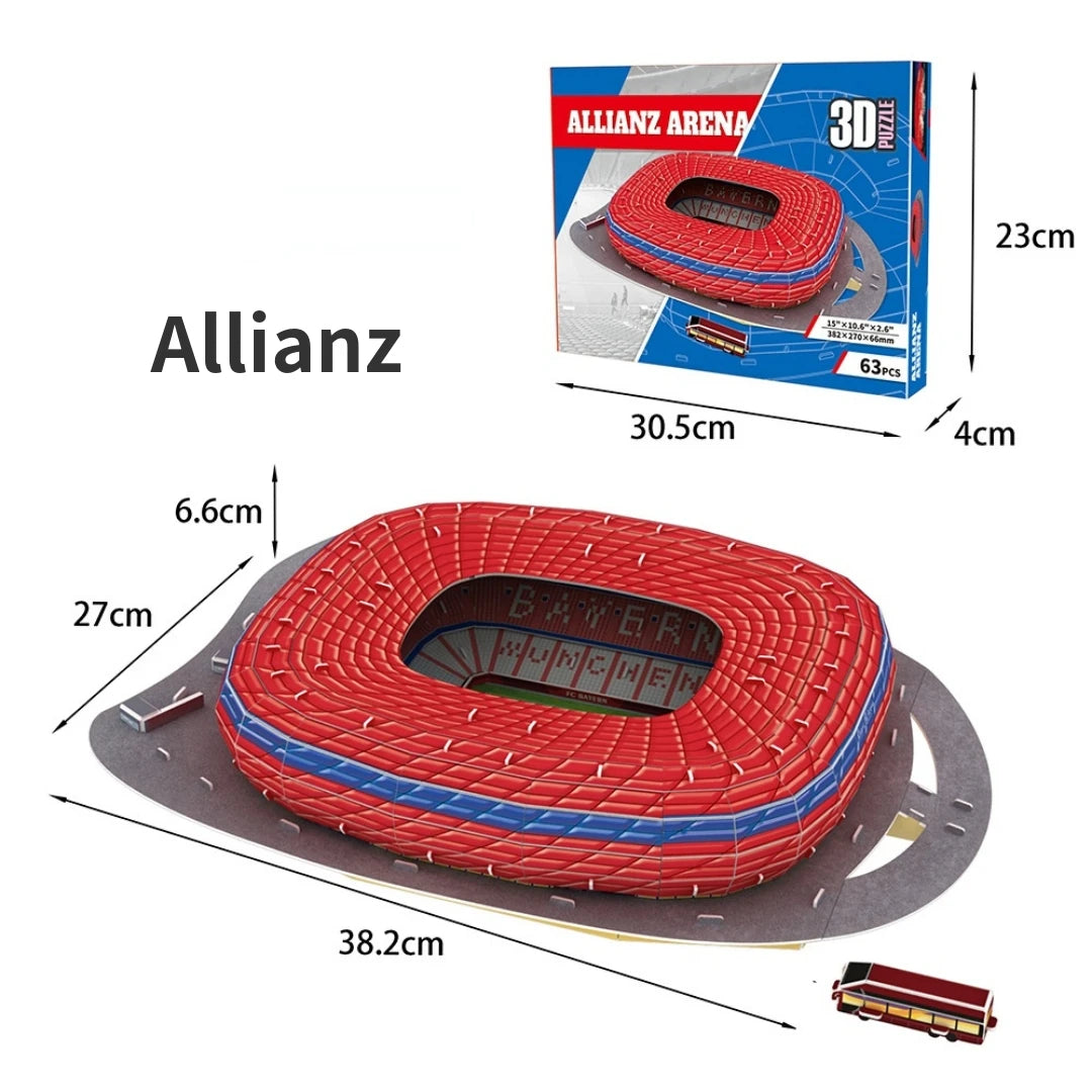 3D Stadium Puzzle – Paper Football Model for Fans