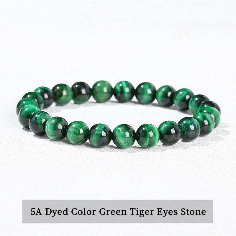 Natural Stone Bead Bracelet – Crystal & Agate Jewelry