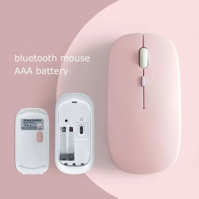 Bluetooth Wireless Mouse – Silent Portable Mouse for Laptop & Tablet