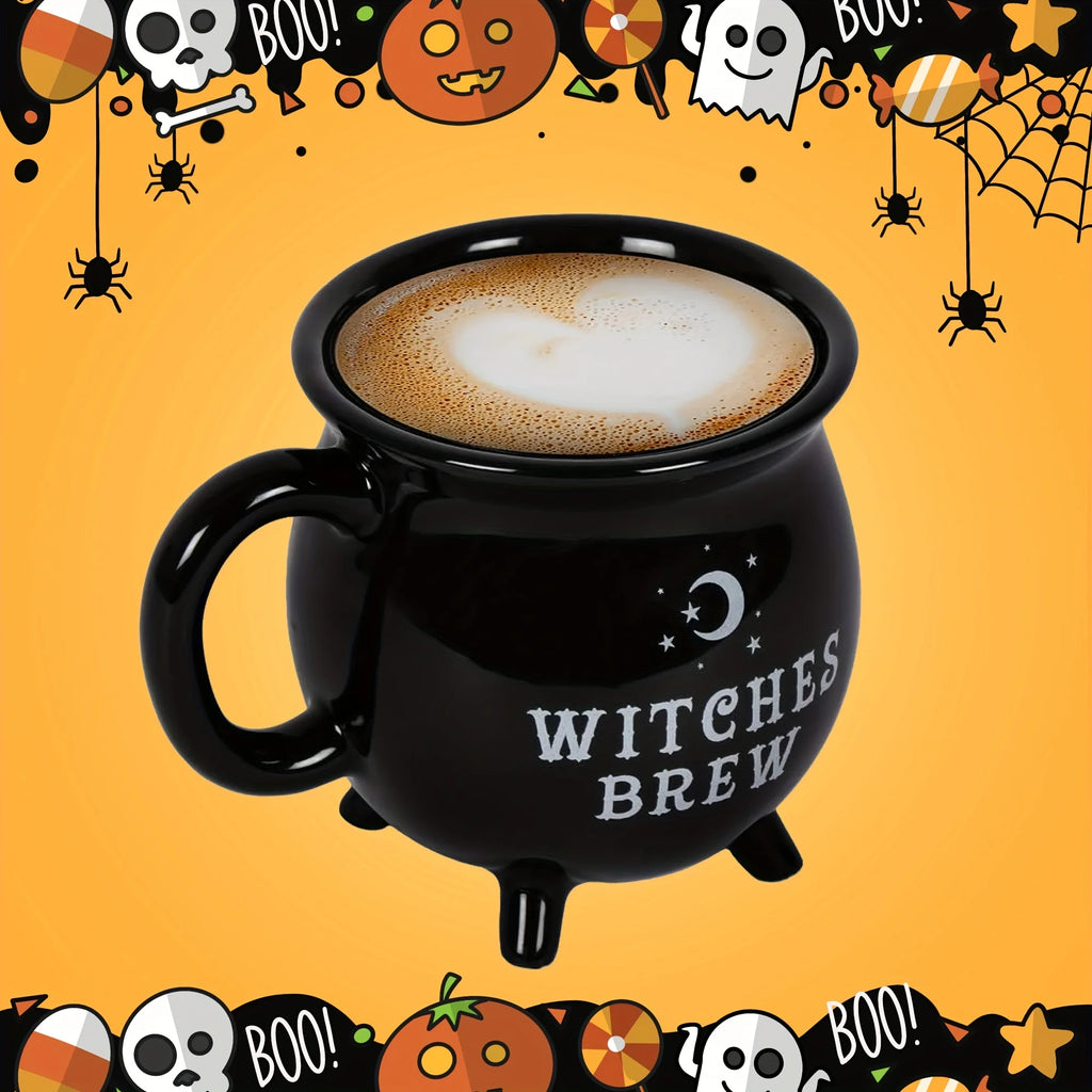 Halloween Coffee Mug Witch Brew Ceramic Cup 350ml