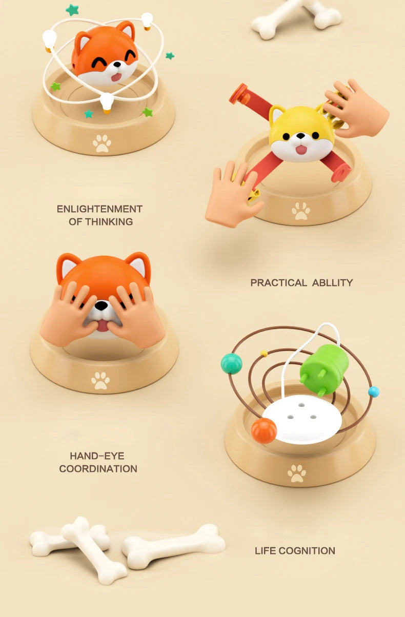 Montessori Busy Board Cube 10-in-1 Sensory Activity Toy