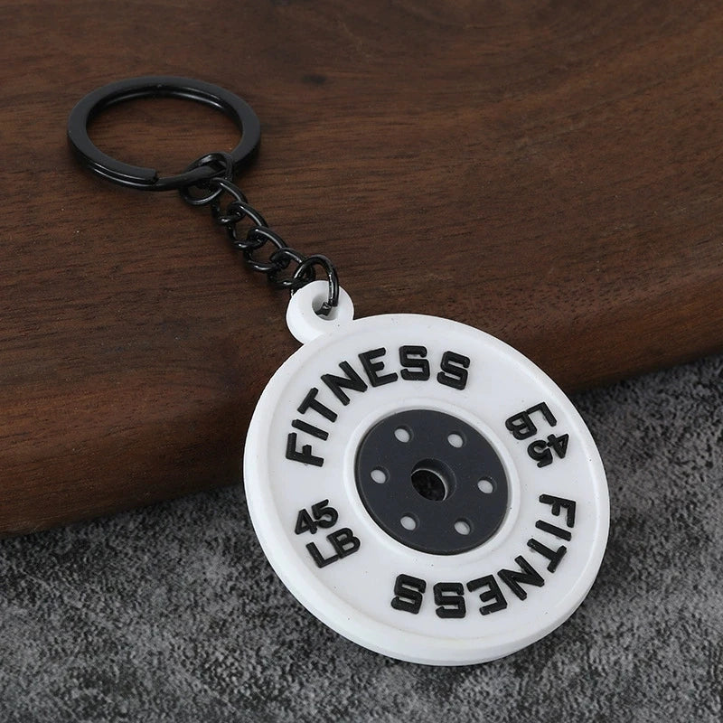 Dumbbell Keychain, Fitness Water Bottle Clip for Gym Bags