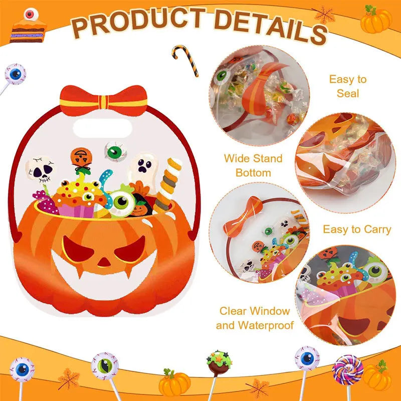 Halloween Trick or Treat Bags – Pumpkin Witch Candy Goodie Bags