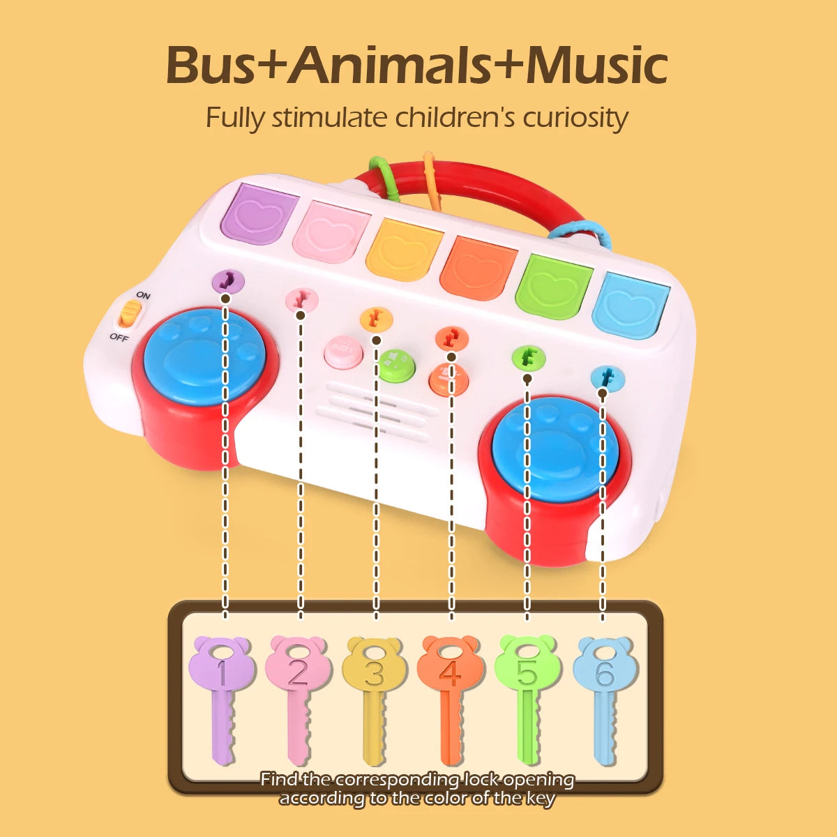 Pop Up Animal Toy – Montessori Learning & Fine Motor Skills Activity