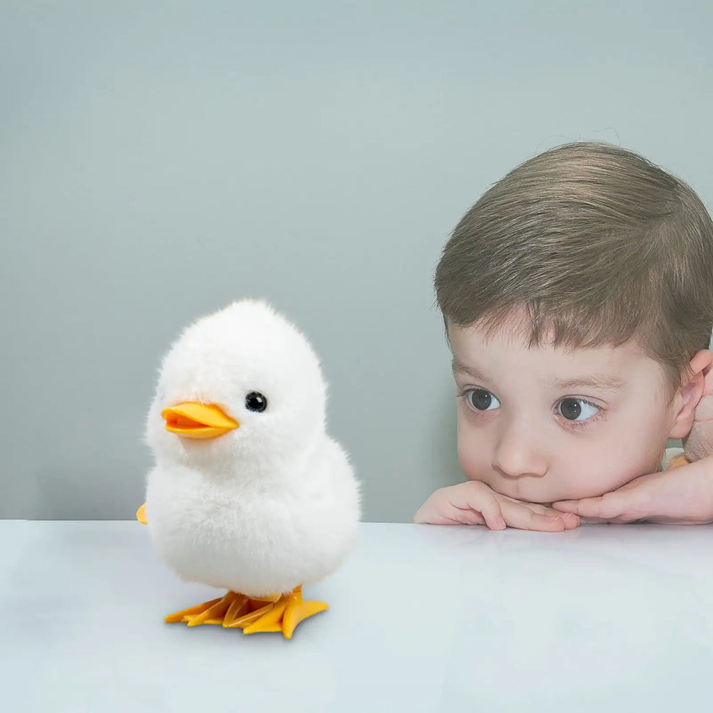 Wind Up Jumping Duck Toy – Interactive Animal Toy