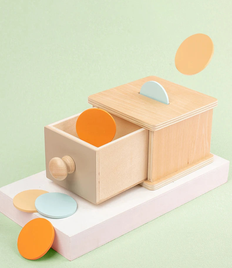 Montessori Color Matching Toy – Spinning Drum Fine Motor Activity