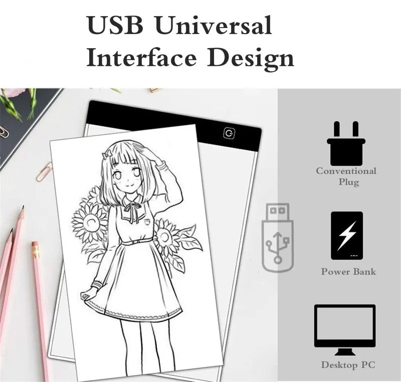 LED Drawing Board, Light Up Tracing Pad for Kids