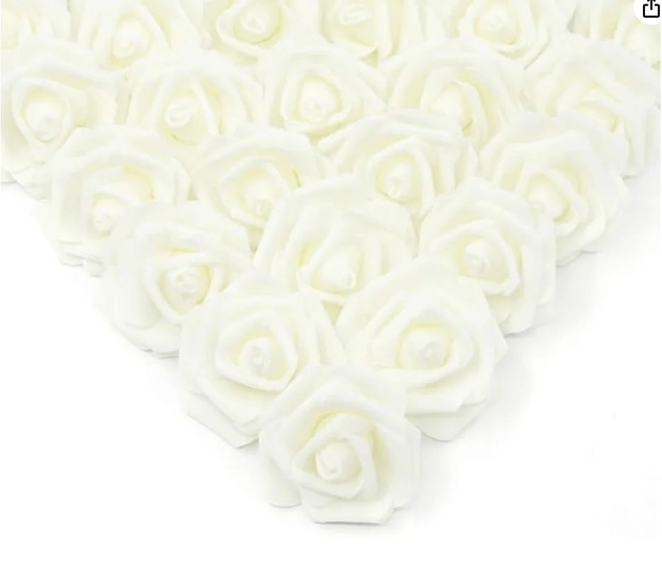 Artificial Rose Flowers – Foam Fake Roses for Home & Wedding Decor