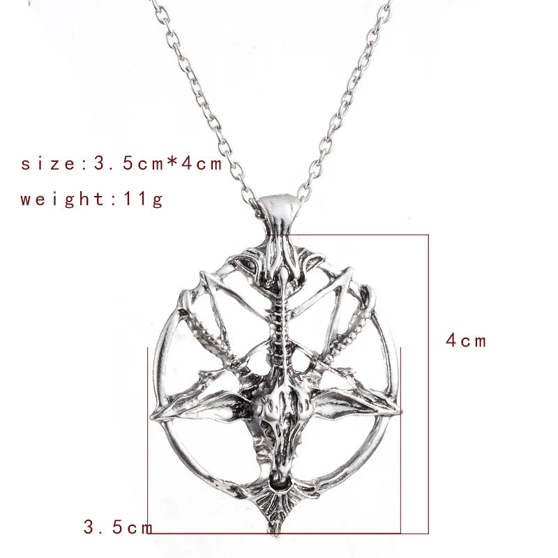 Skull Pendant Necklace – Vintage Gothic Style for Parties & Outfits