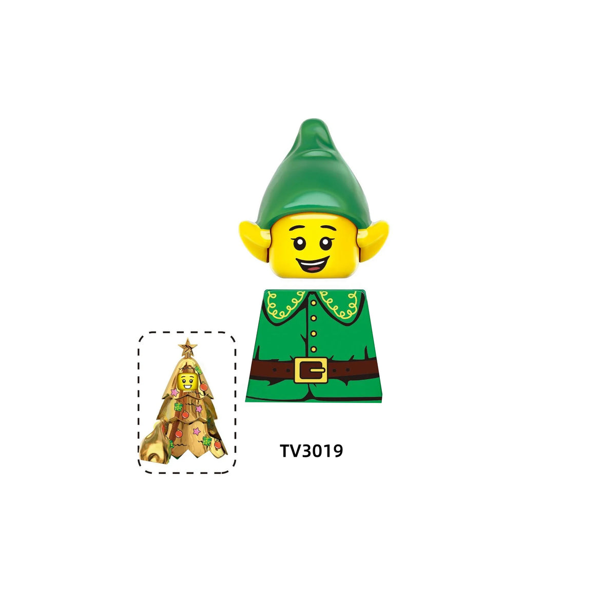 Christmas Building Blocks Santa Mini Figures DIY Building Set