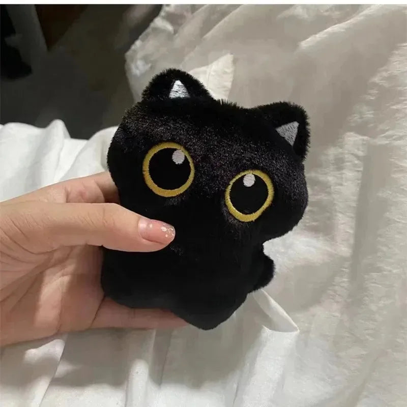 Black Cat Plush Toy – Cute Cuddly Cat Doll for Gifts