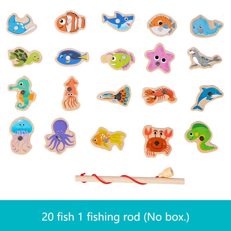 Wooden Magnetic Fishing Toy