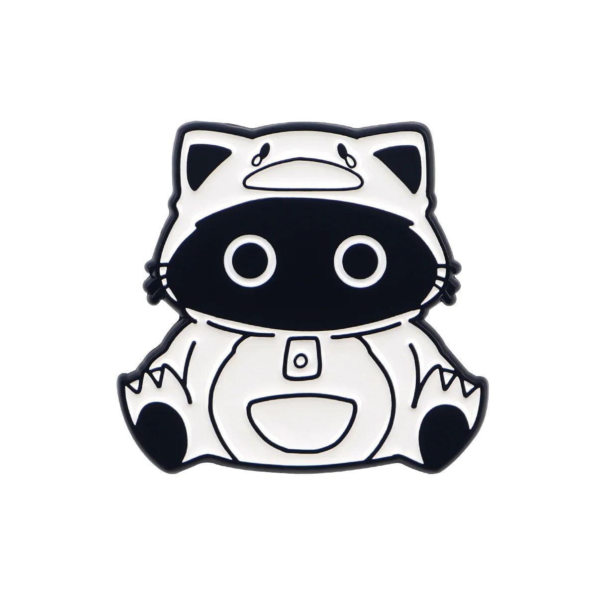 Black Cat Enamel Pin – Cute Animal Lapel Brooch