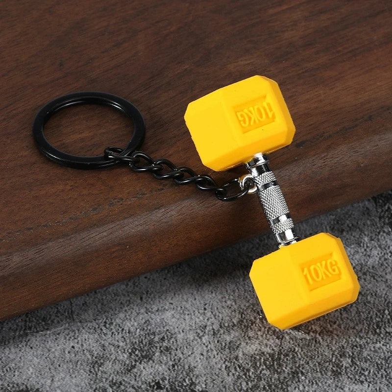 Dumbbell Keychain, Fitness Water Bottle Clip for Gym Bags