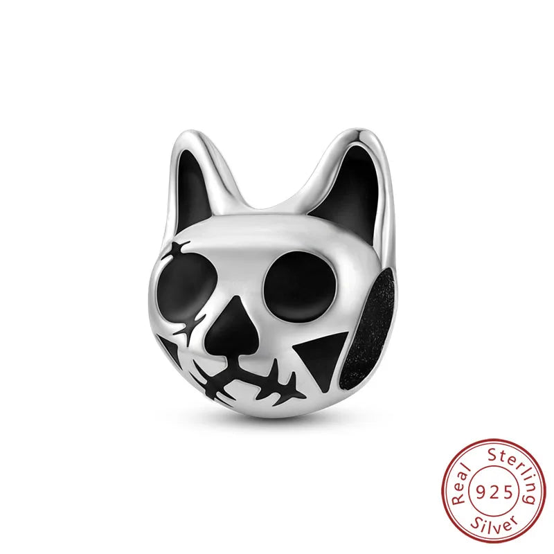 Halloween Charm Pendant Pumpkin Witch Bead Bracelet Jewelry