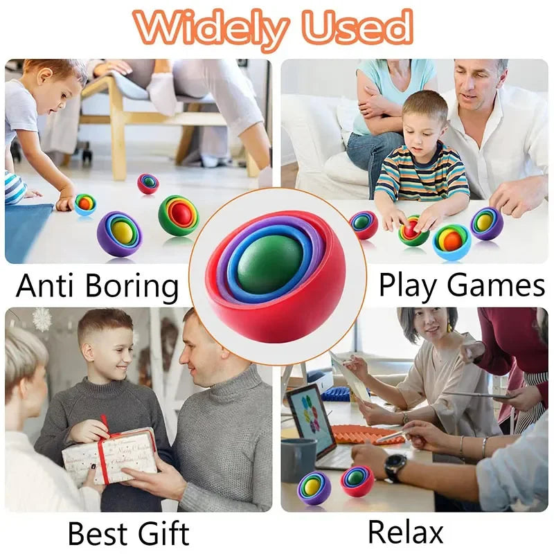 3D Rotation Ball Fidget Toy – Gyro Spinner Sensory Toy