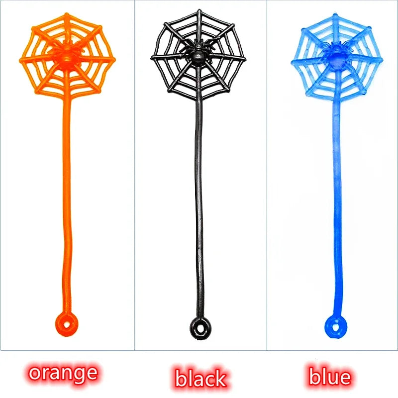 15PC Sticky Spider Web Toy – Halloween Party Favor