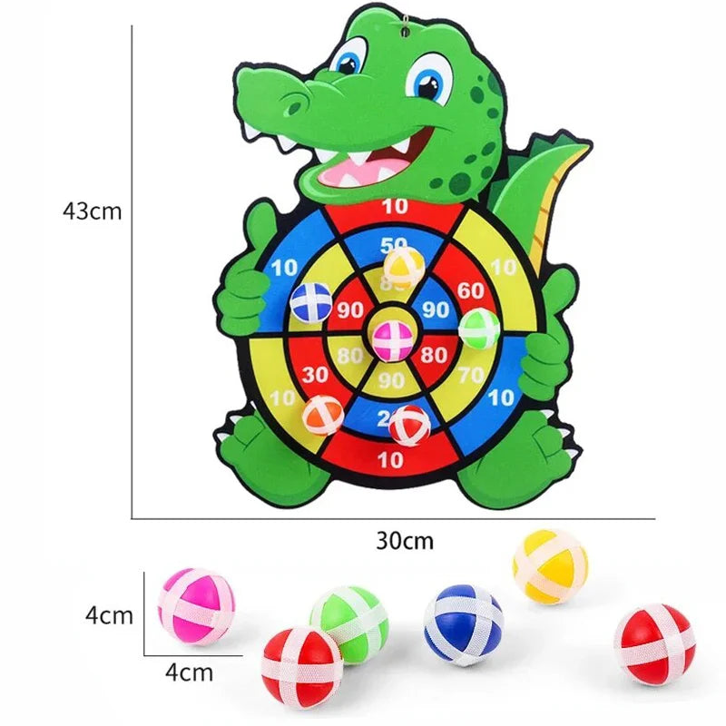 Sticky Ball Dart Board – Indoor Target Throwing Game for Kids