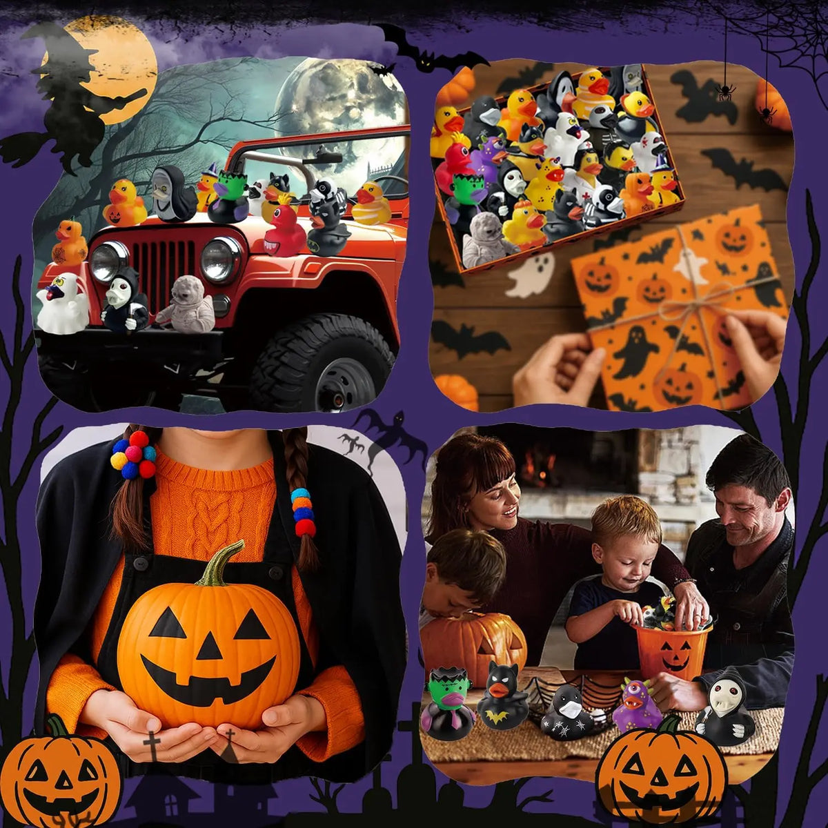 Halloween Rubber Duck Toys – Spooky Party Favors for Kids