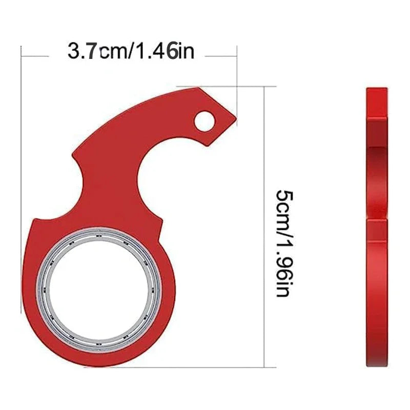 Keychain Fidget Spinner – Portable Metal Finger Spinner Toy