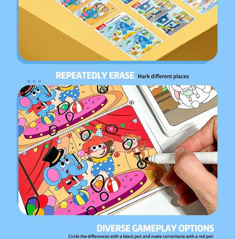 Find the Difference Game – Reusable Observation & Concentration Cards