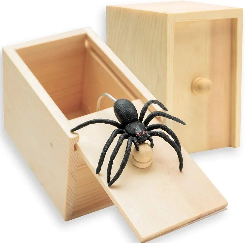 Spider Prank Box – Pop Out Rubber Spider Surprise Toy