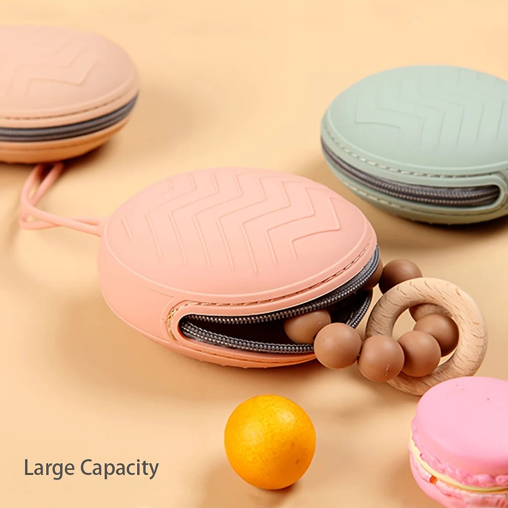 Silicone Pacifier Case, Baby Pacifier Holder & Travel Storage Pouch