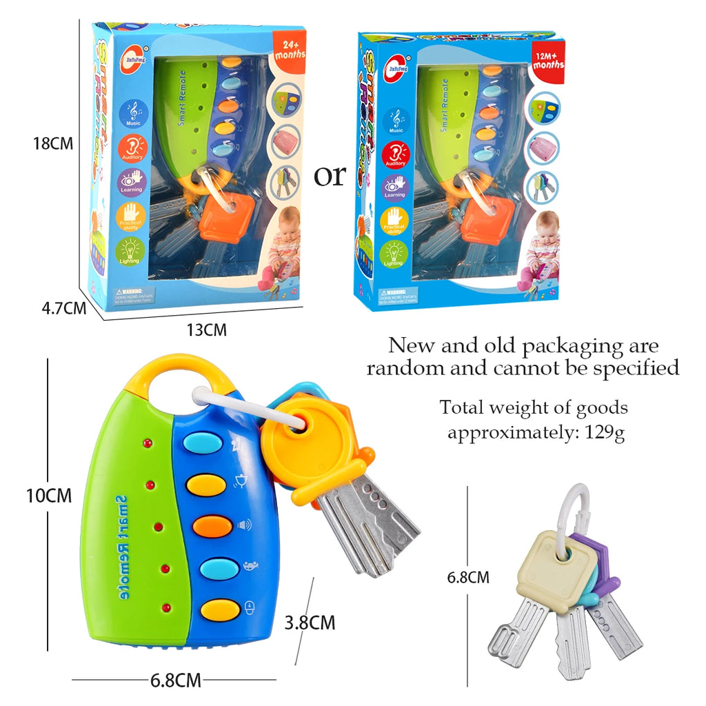 Baby Car Key Toy – Musical Pretend Play & Grip Training Toy