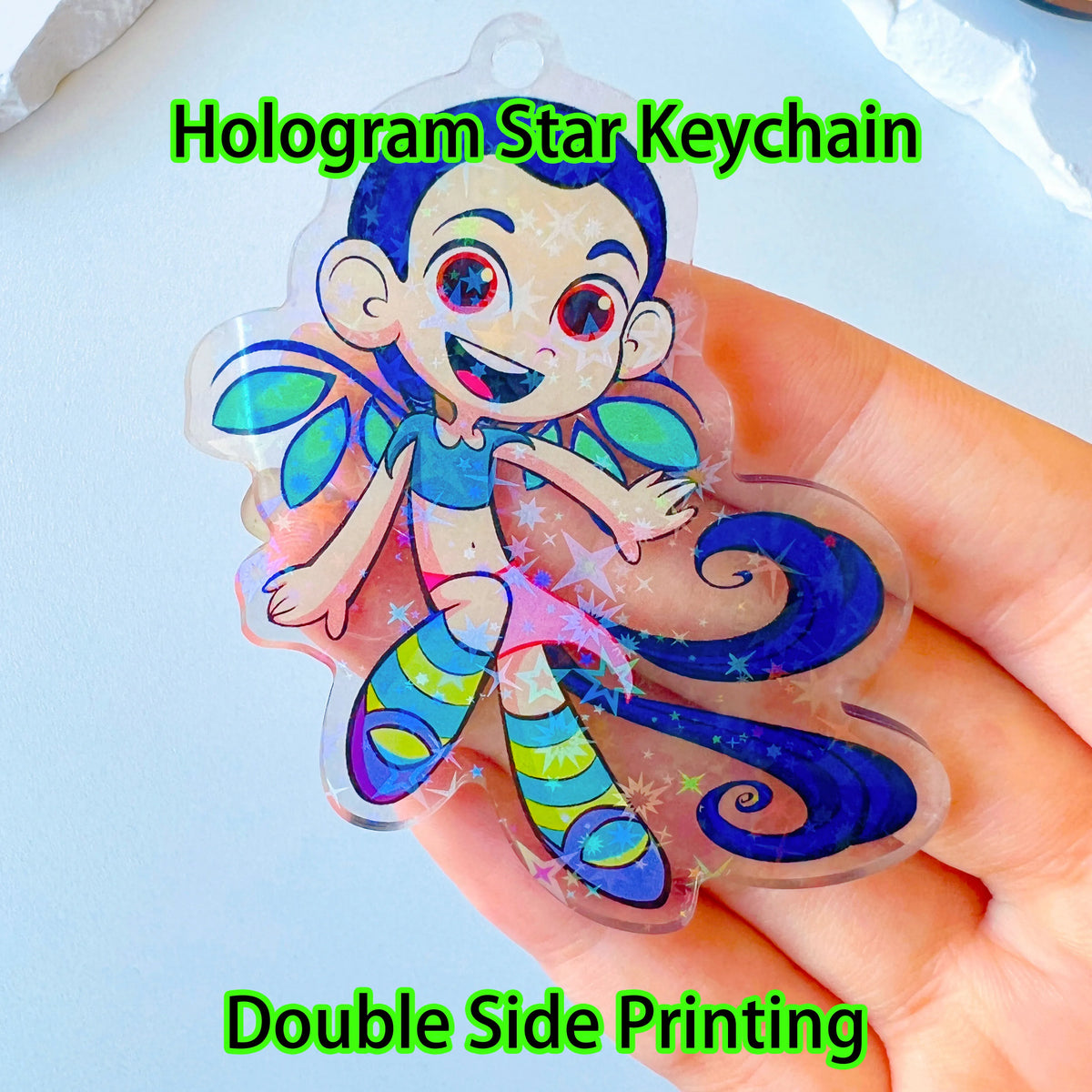 Custom Pet Acrylic Keychain – Personalized Photo & Name Charm