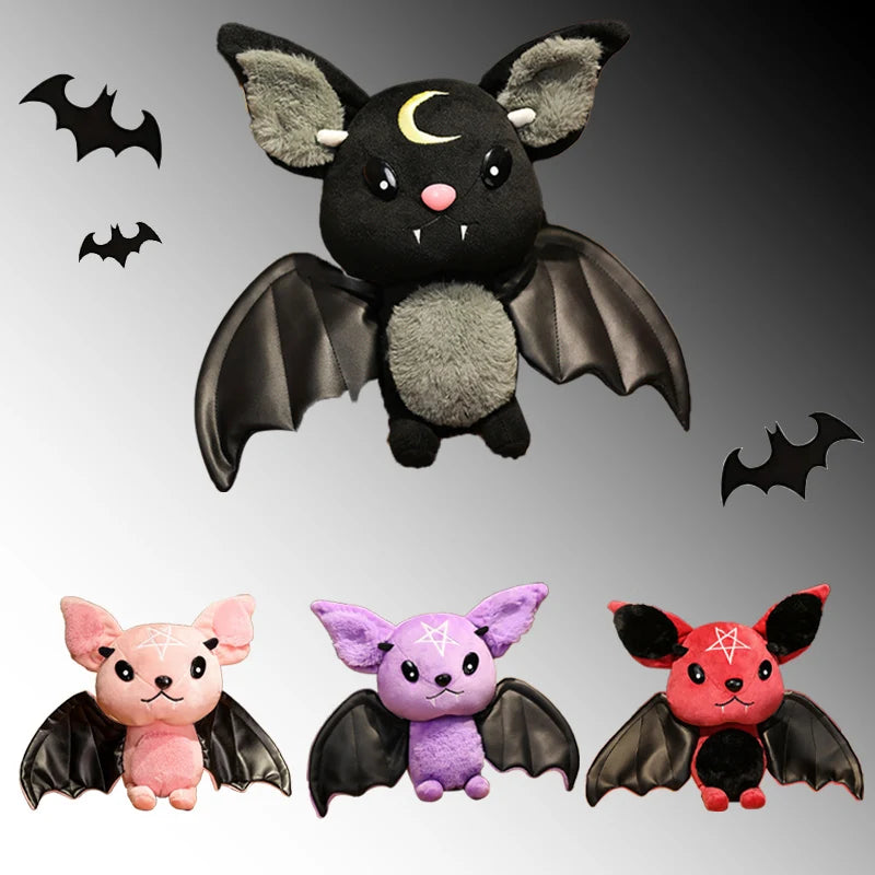 Demon Bat Plush – Soft Halloween Bat Stuffed Toy
