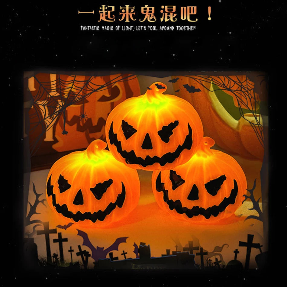 Halloween Pumpkin Lantern Skull Ghost Light Party Decoration
