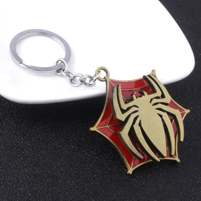 Rotatable Spider Keychain – Metal Backpack Accessory