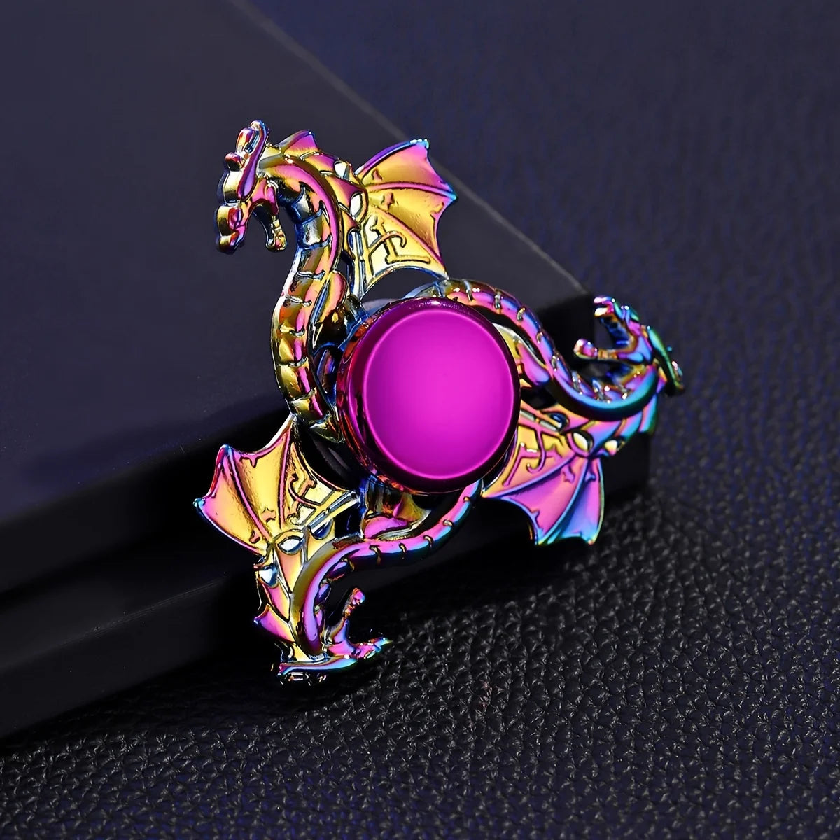 Metal Fidget Spinner Dragon Finger Toy Colorful Handheld Spinner