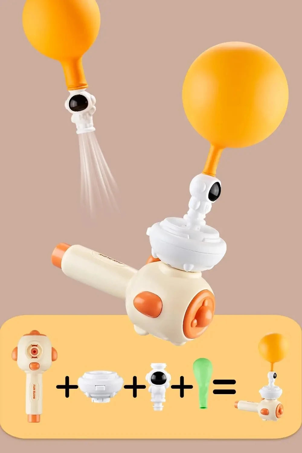 Montessori Sensory Toy 3-in-1 Blowing Floating Ball & Whistle Game