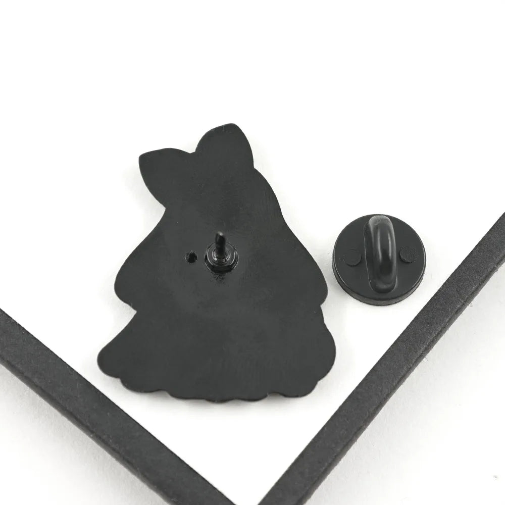 Halloween Enamel Pin Cute Ghost Lapel Brooch 35mm