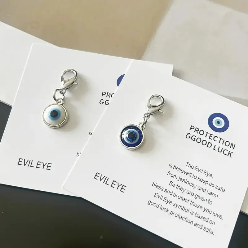 Evil Eye Keychain, Blue Eye Bag Charm Decorative Key Ring