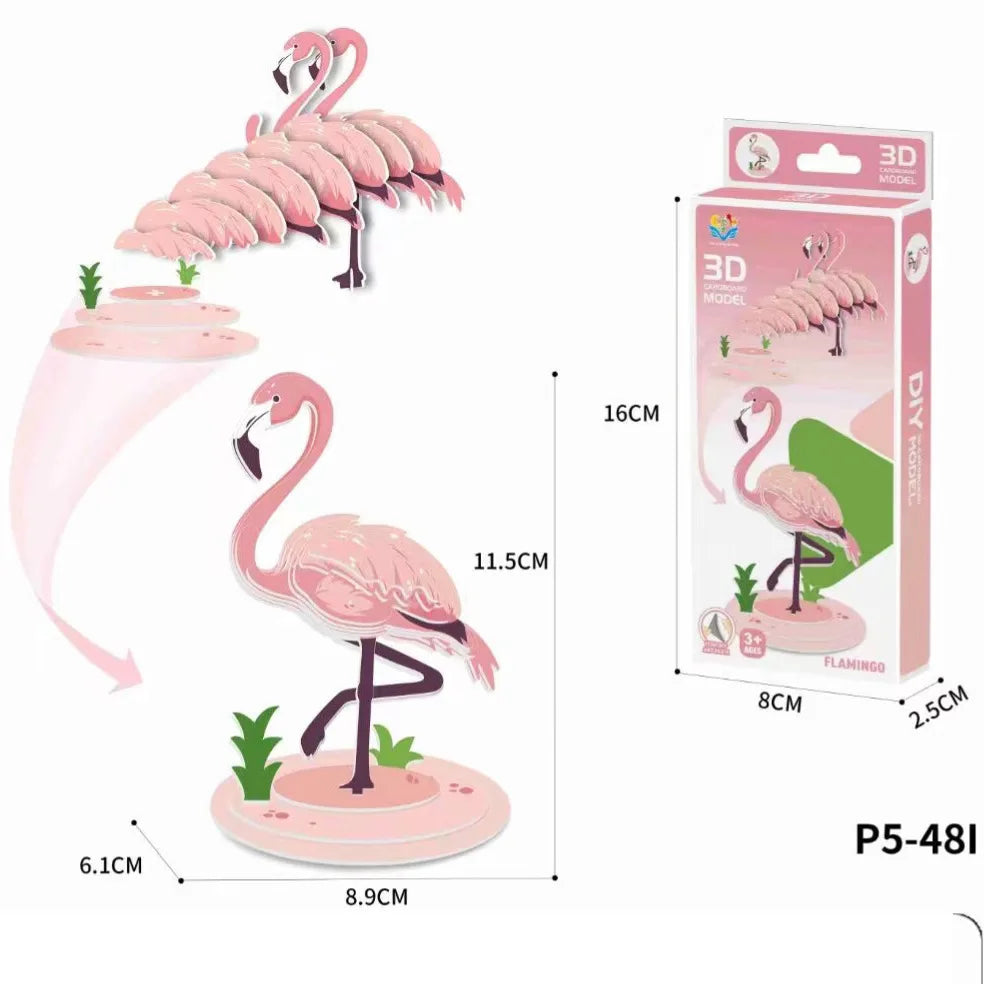 3D Dinosaur Puzzle DIY Paper Animal Model Assembly Toy