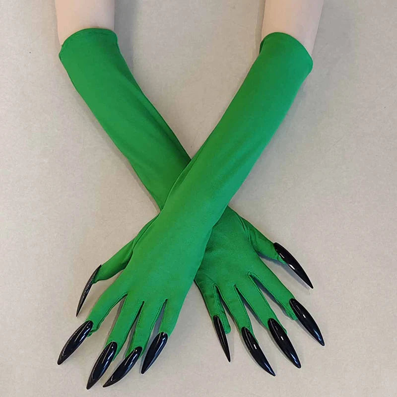 Halloween Claw Gloves – Long Nail Black Costume Mittens